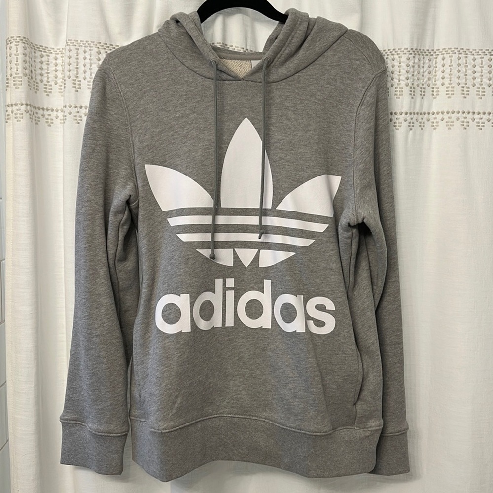 Adidas Hooded Sweatshirt with Pockets - size Small